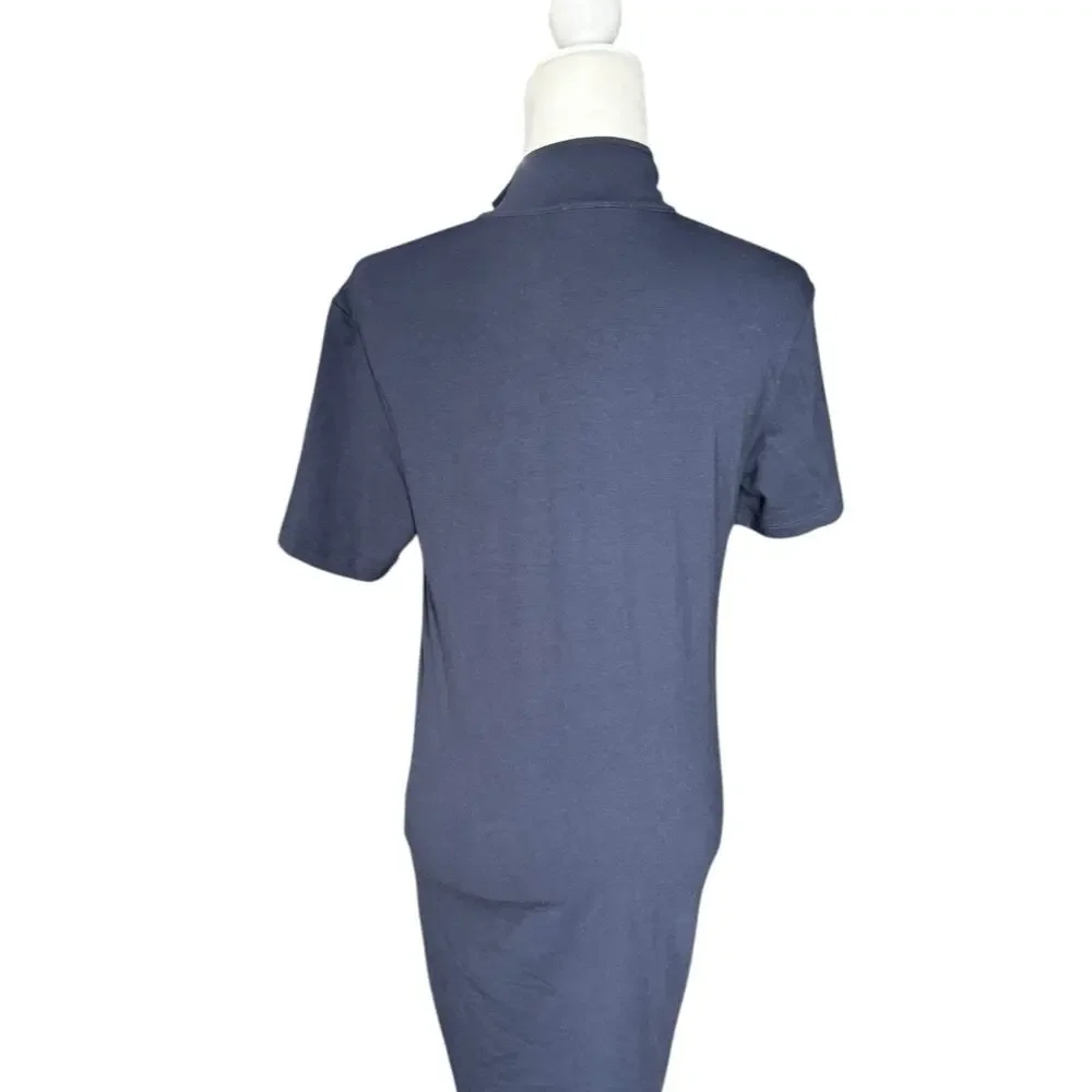 Anatomie Women's Navy Dress with Orange Zipper